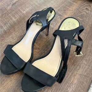 Vince Camuto Black Strappy Heels